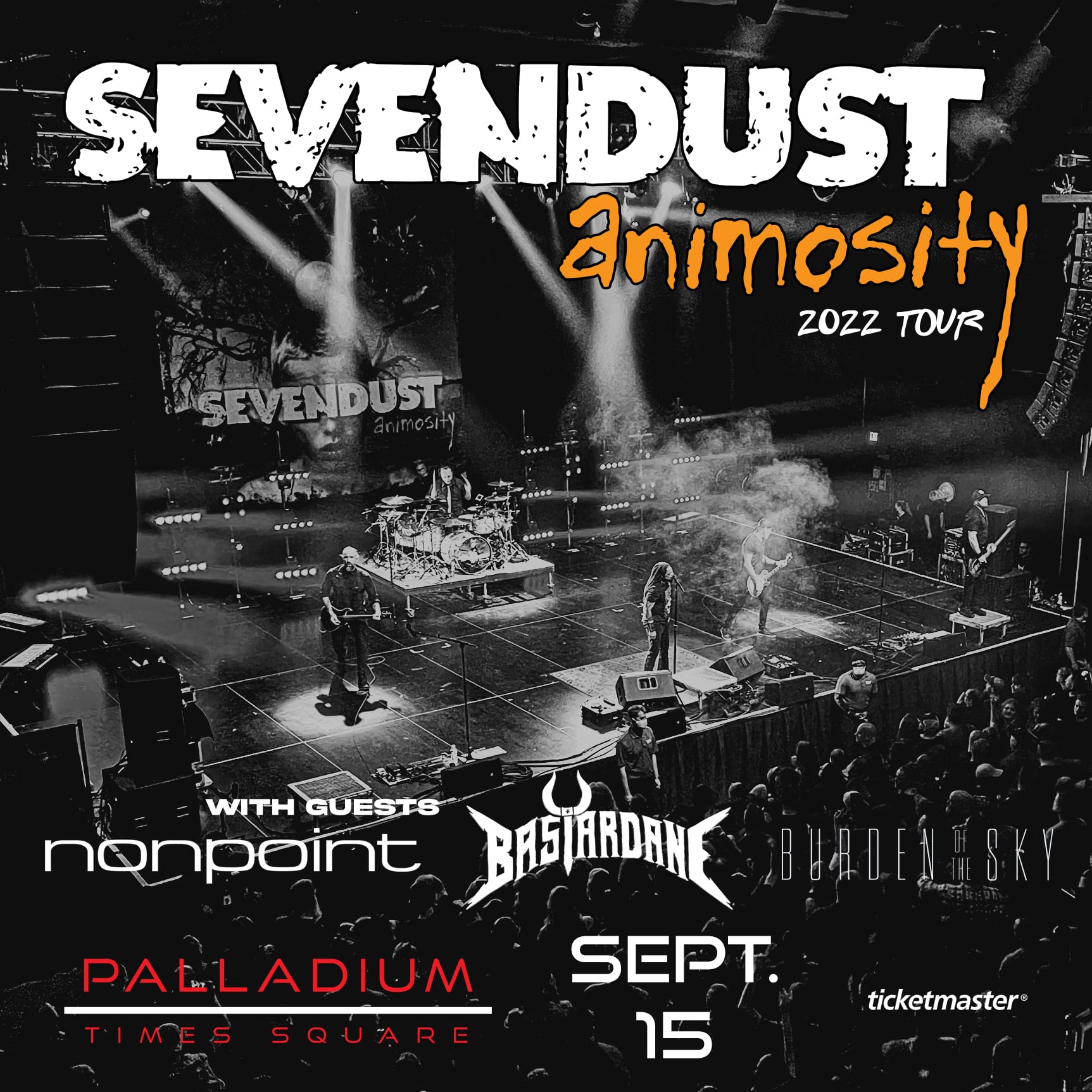 SEVENDUST WITH NONPOINT, BASTARDANE, AND BURDEN OF THE SKY