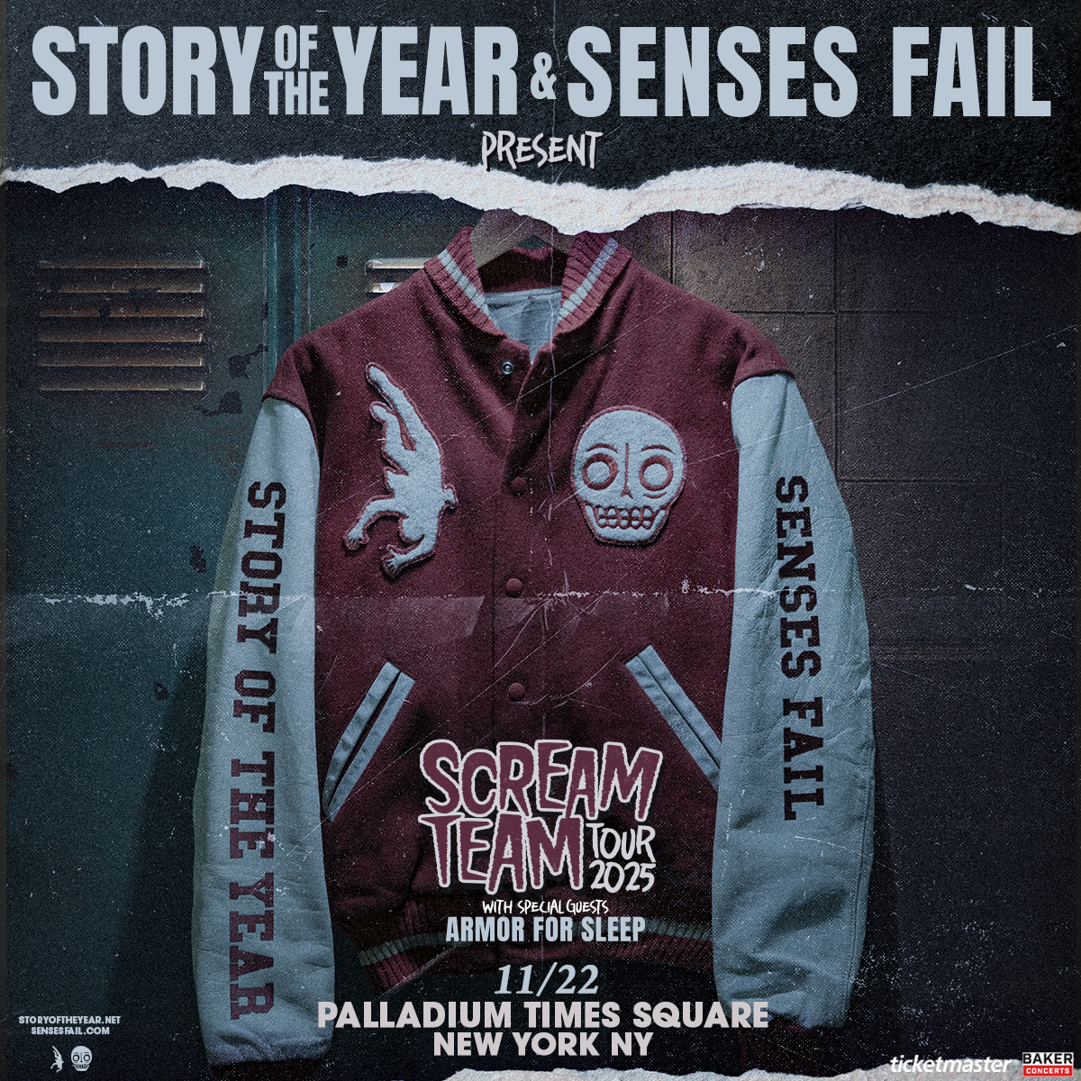 Story Of The Year & Senses Fail: The Scream Team Tour