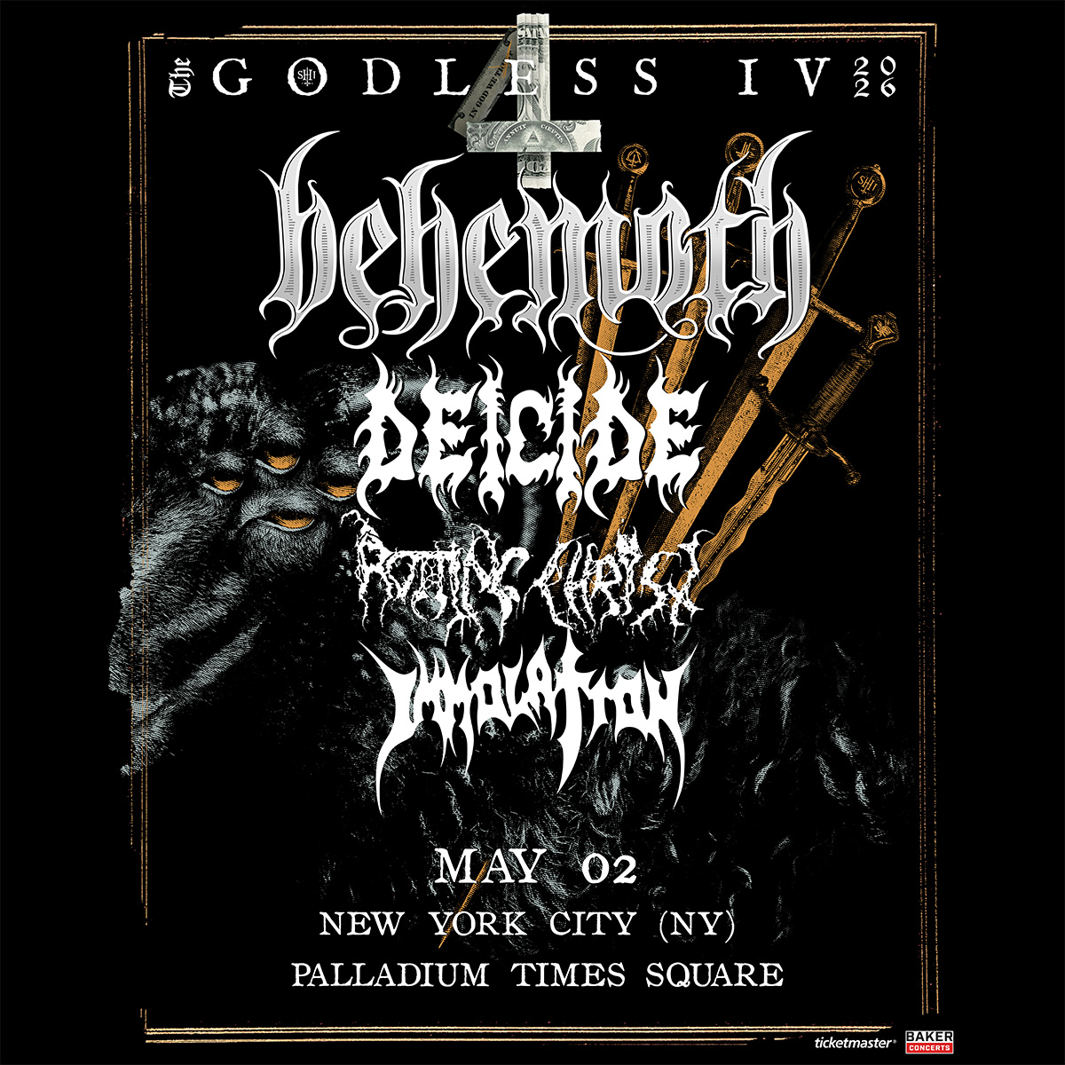 Behemoth TheGodlessIV Tour in NYC 2026