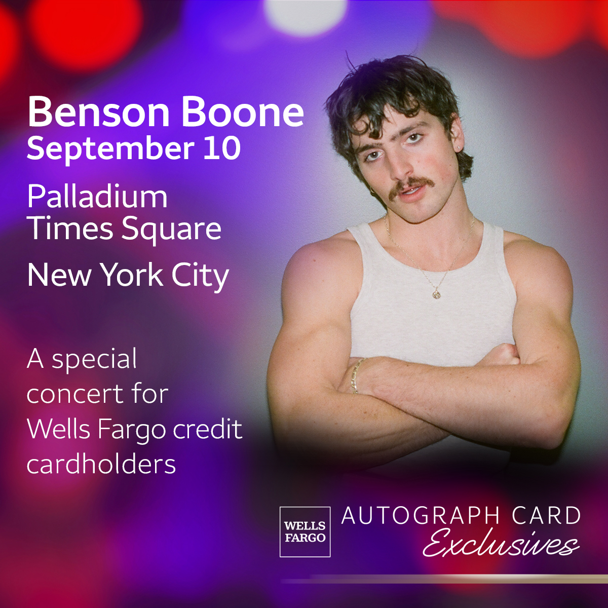 Benson Boone - Wells Fargo Autograph Card Exclusives